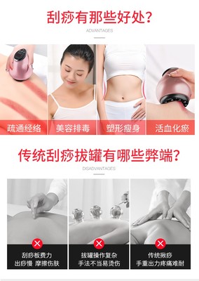 SdoK玫瑰金電動刮痧儀 科技與傳統(tǒng)的優(yōu)雅邂逅
